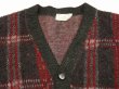 画像4: 60s 70s Kingsway SIMPSONS SEARS PLAID MOHAIR CARDIGAN (4)