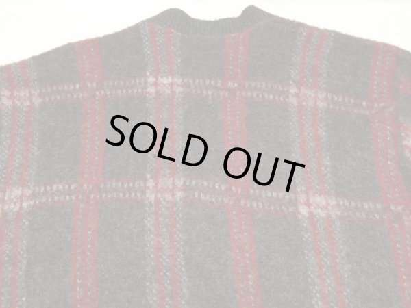 画像8: 60s 70s Kingsway SIMPSONS SEARS PLAID MOHAIR CARDIGAN (8)