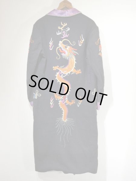 画像2: 〜 40s US NAVY USN or USMC HAND EMBROIDERED SOUVENIR GOWN COAT SUKA GOWN (2)