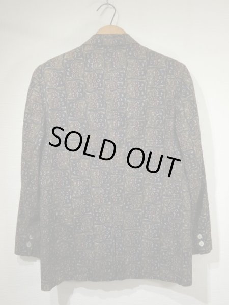 画像2: 60s Capps Clothes BATIK PATTERN TAILORED JACKET (2)