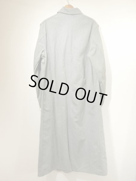 画像2: 40s Carter's Watch the Wear GRAY GREEN COVERT SHOP ENGINEER COAT with PAPER TAG DEAD STOCK (2)