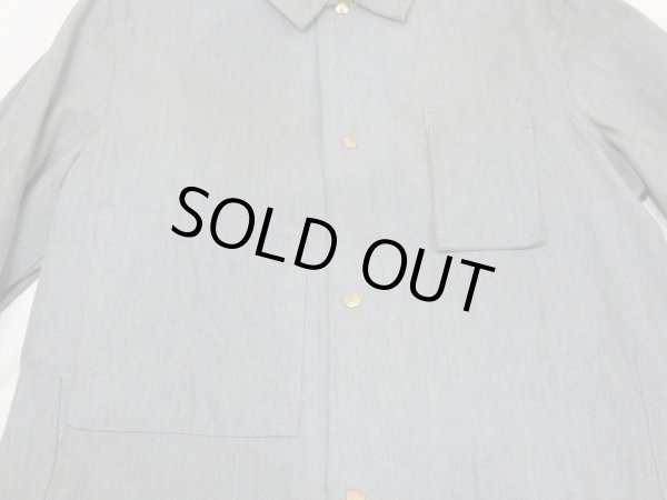 画像4: 40s Carter's Watch the Wear GRAY GREEN COVERT SHOP ENGINEER COAT with PAPER TAG DEAD STOCK (4)