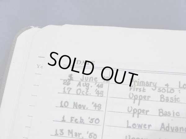 画像19: 50s US AIR FORCE USAF L-2A FLIGHT JACKET with PILOT'S LOG BOOK (19)