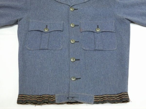 画像4: 30s 40s US MILITARY ROTC A-1 STYLE WOOL JACKET (4)