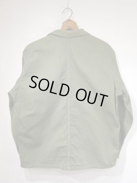 画像2: 40s 50s US ARMY CIVILIAN COTTON TWILL UTILITY CHORE JACKET (2)