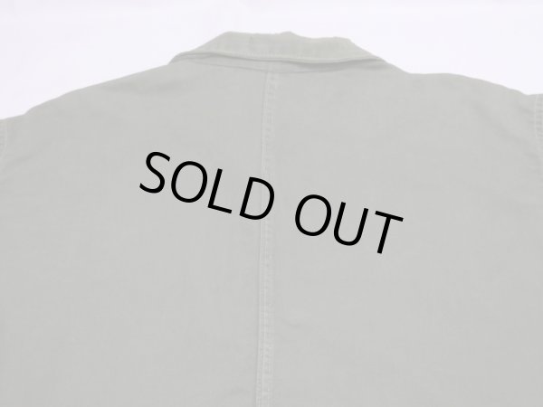 画像10: 40s 50s US ARMY CIVILIAN COTTON TWILL UTILITY CHORE JACKET (10)