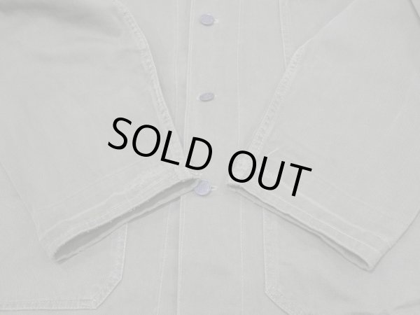 画像7: 40s 50s US ARMY CIVILIAN COTTON TWILL UTILITY CHORE JACKET (7)