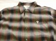 画像5: 60s ARROW CHEVELLA OMBRE SHADOW CHECK RAYON OPEN COLLAR BOX SHIRT XL (5)