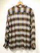 画像2: 60s ARROW CHEVELLA OMBRE SHADOW CHECK RAYON OPEN COLLAR BOX SHIRT XL (2)