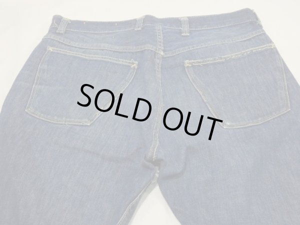 画像13: 40s MONTGOMERY WARD 101 5 POCKET DENIM PANTS with CROTCH RIVET (13)