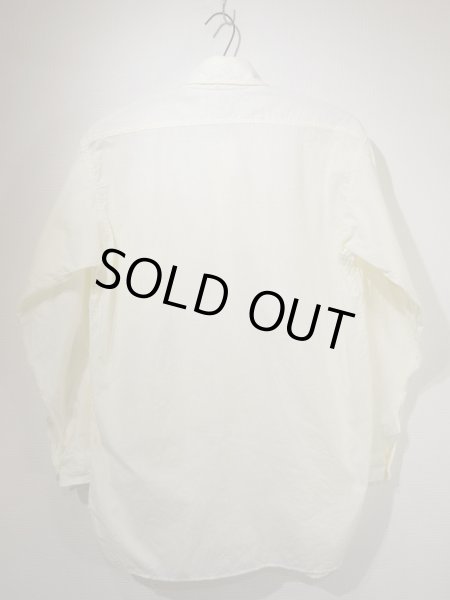 画像2: 10s 20s 1920s Veribest UNUSUAL COLLAR PULLOVER COTTON DRESS SHIRT with CHIN STRAP (2)