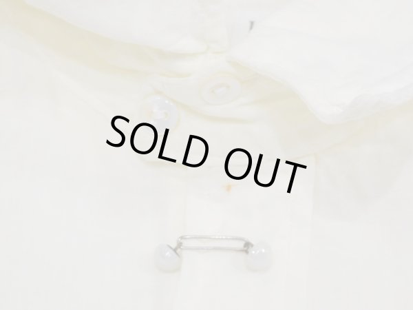 画像6: 10s 20s 1920s Veribest UNUSUAL COLLAR PULLOVER COTTON DRESS SHIRT with CHIN STRAP (6)