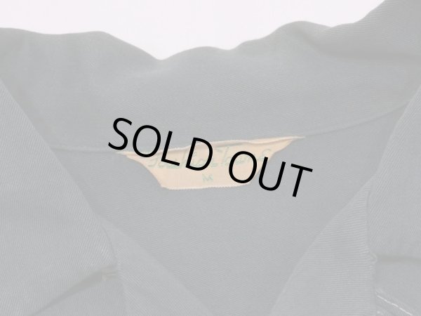 画像3: 50s Fashion Towne GREEN PLAIN SOLID RAYON SHIRT (3)