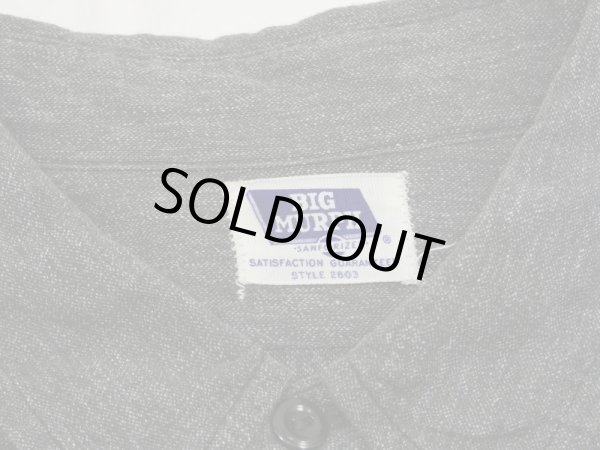 画像3: 50s 60s BIG MURPH SALT&PEPPER BLACK CHAMBRAY SHIRT (3)