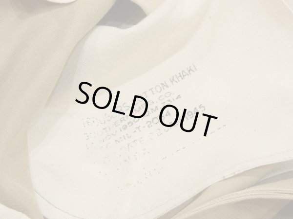 画像10: 50s US ARMY M-45 COTTON KHAKI CHINO TROUSERS PANTS 32×33 (10)