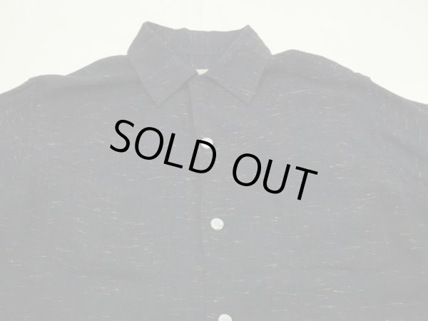 画像5: 50s VAN HEUSEN C.GRAY PINK FLECK NEP RAYON OPEN COLLAR SHIRT (5)