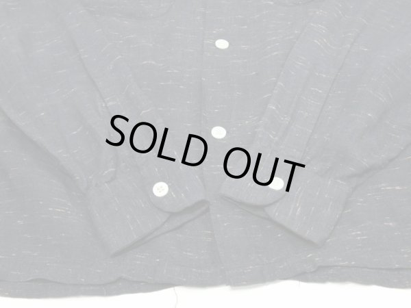 画像6: 50s VAN HEUSEN C.GRAY PINK FLECK NEP RAYON OPEN COLLAR SHIRT (6)