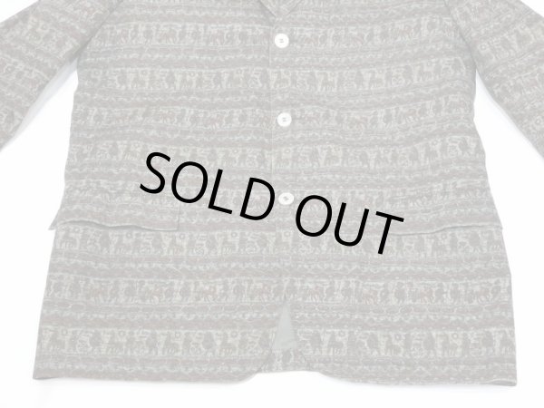 画像4: 60s Capps Clothes BATIK WARRIOR PATTERN TAILORED JACKET (4)