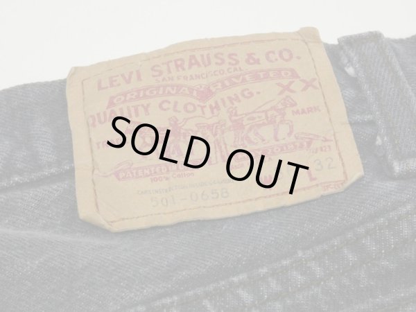 画像11: 80s Levi's 501 YARN DYED BLACK DENIM PANTS MADE IN USA (11)