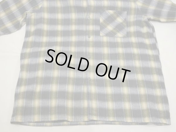 画像6: 60s 70s UNKNOWN EURO VINTAGE GRADATION CHECK PLAID COTTON FLANNEL BOX SHIRT (6)