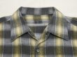 画像3: 60s 70s UNKNOWN EURO VINTAGE GRADATION CHECK PLAID COTTON FLANNEL BOX SHIRT (3)