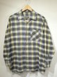 画像1: 60s 70s UNKNOWN EURO VINTAGE GRADATION CHECK PLAID COTTON FLANNEL BOX SHIRT (1)