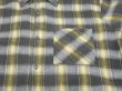 画像5: 60s 70s UNKNOWN EURO VINTAGE GRADATION CHECK PLAID COTTON FLANNEL BOX SHIRT (5)