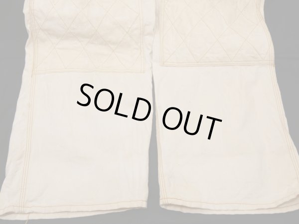 画像8: 50s CAN'T BUST'EM DOUBLE KNEE OFF WHITE DUCK OVERALL with APRON (8)