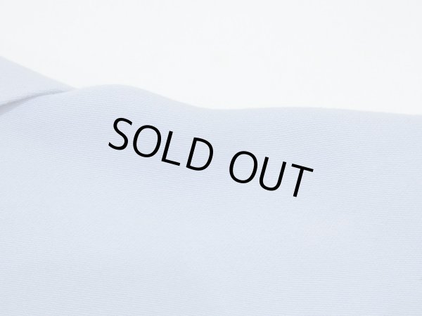 画像14: 50s MONTECITO of CALIFORNIA SAX BLUE PLAIN SOLID RAYON SHIRT with HAND STITCH (14)