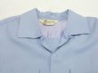 画像4: 50s MONTECITO of CALIFORNIA SAX BLUE PLAIN SOLID RAYON SHIRT with HAND STITCH (4)