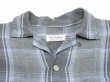 画像4: 50s Strad-O-Canyon OMBRE SHADOW PLAID CHECK OPEN COLLAR RAYON SHIRT  (4)