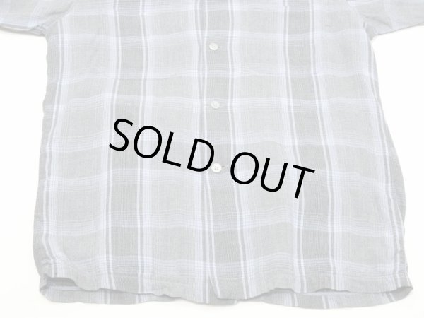 画像7: 50s Strad-O-Canyon OMBRE SHADOW PLAID CHECK OPEN COLLAR RAYON SHIRT  (7)