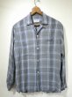 画像1: 50s Strad-O-Canyon OMBRE SHADOW PLAID CHECK OPEN COLLAR RAYON SHIRT  (1)