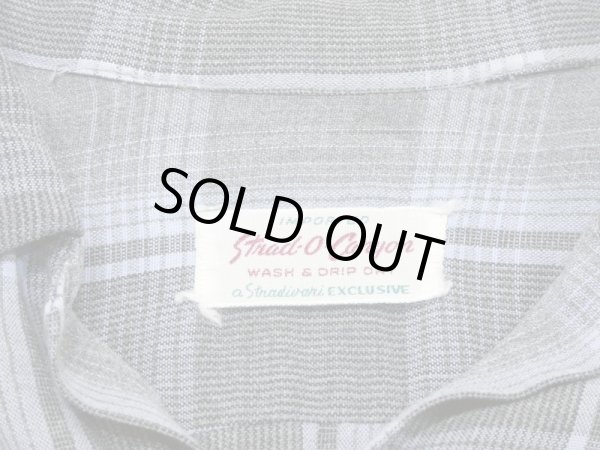 画像3: 50s Strad-O-Canyon OMBRE SHADOW PLAID CHECK OPEN COLLAR RAYON SHIRT  (3)