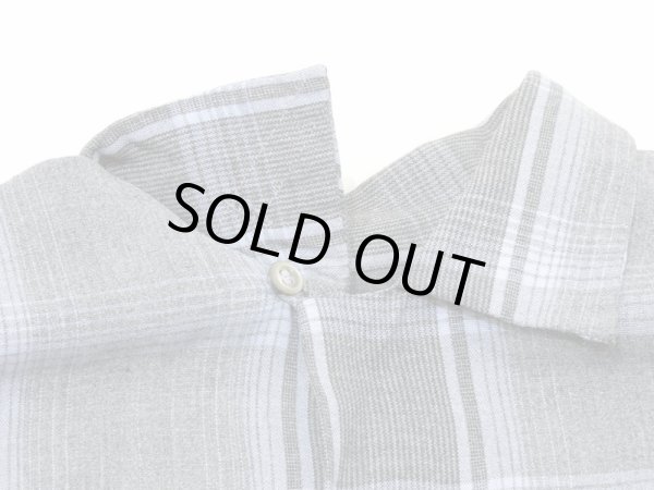 画像5: 50s Strad-O-Canyon OMBRE SHADOW PLAID CHECK OPEN COLLAR RAYON SHIRT  (5)