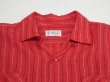 画像4: 50s Artvogue WOVEN NEP DOT STRIPE OPEN COLLAR RAYON SHIRT with HAND STITCH (4)