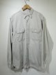 画像1: 60s WASHINGTON Dee Cee ? GRAY CHAMBRAY SHIRT with AMERICAN COSTUME STAMP (1)