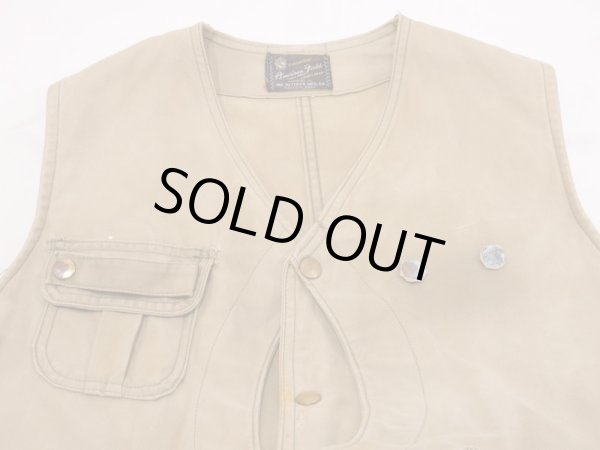 画像5: 50s THE HETTRICK MFG Co American Field FISHING VEST (5)