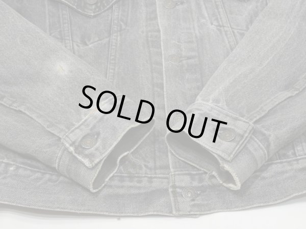 画像9: 80s Levi's 71506-0259 YARN DYED BLACK DENIM JACKET GJ MADE IN USA (9)