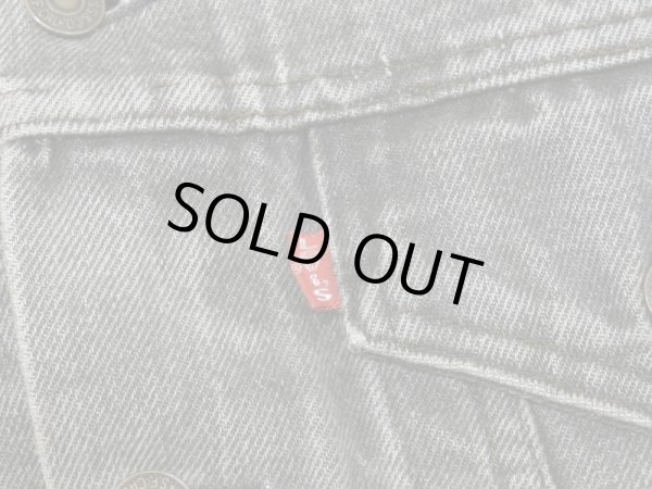 画像7: 80s Levi's 71506-0259 YARN DYED BLACK DENIM JACKET GJ MADE IN USA (7)