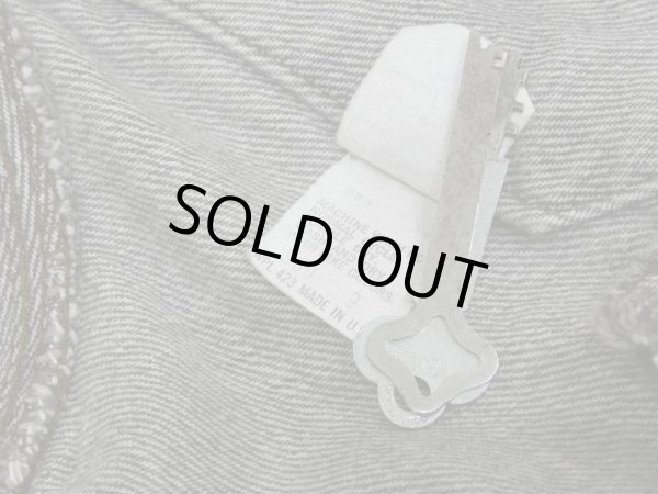 画像13: 80s Levi's 71506-0259 YARN DYED BLACK DENIM JACKET GJ MADE IN USA (13)