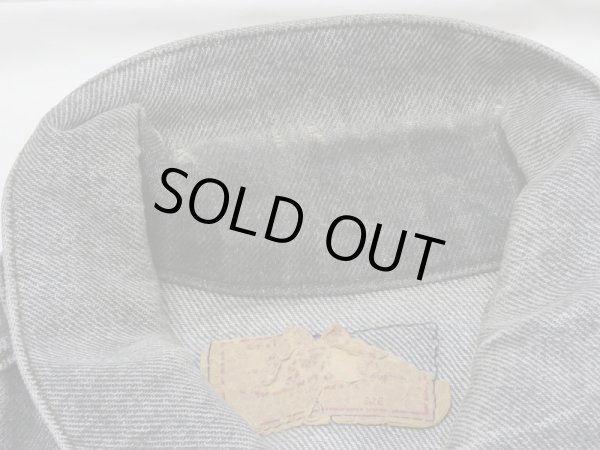 画像4: 80s Levi's 71506-0259 YARN DYED BLACK DENIM JACKET GJ MADE IN USA (4)