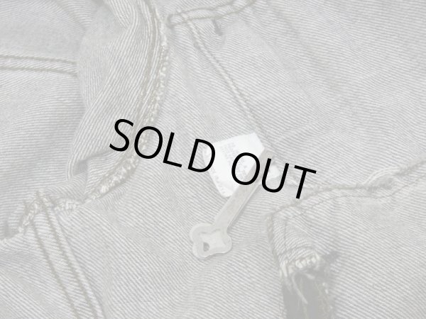 画像12: 80s Levi's 71506-0259 YARN DYED BLACK DENIM JACKET GJ MADE IN USA (12)