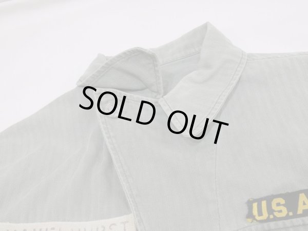 画像5: 40s US ARMY M-41（M-42) HBT HERRINGBONE TWILL UTILITY JACKET 1st TYPE FULL PATCH (5)