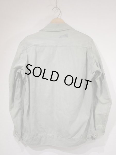 画像2: 40s US ARMY M-41（M-42) HBT HERRINGBONE TWILL UTILITY JACKET 1st TYPE FULL PATCH (2)