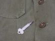 画像6: 50s US ARMY MEDICAL CORPS OG-107 COTTON SATEEN UTILITY SHIRT 1st TYPE FULL PATCH (6)