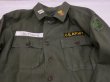 画像5: 50s US ARMY MEDICAL CORPS OG-107 COTTON SATEEN UTILITY SHIRT 1st TYPE FULL PATCH (5)