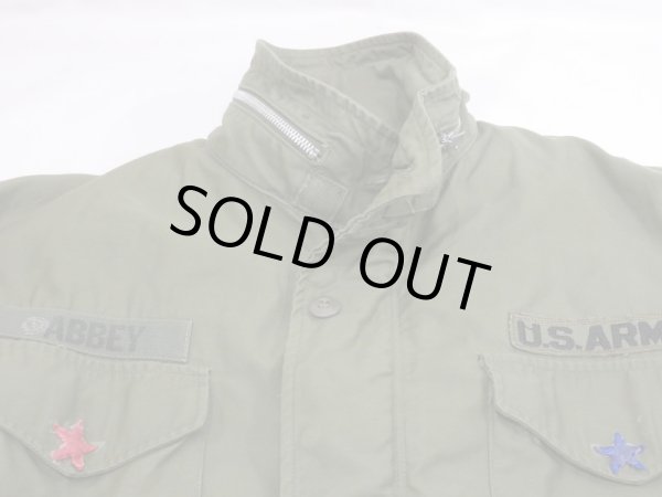 画像4: 60s US ARMY M-65 OG-107 FIELD JACKET 1ST TYPE ALUMINUM ZIPPER FULL PATCH M-R (4)