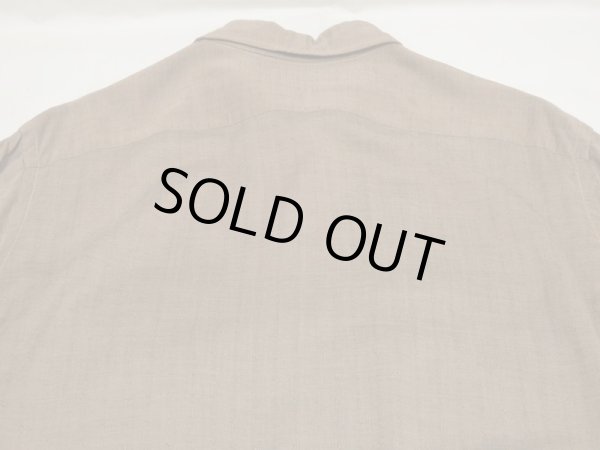 画像11: 50s 60s Bayard LATTICE NEP OPEN COLLAR RAYON SHIRT RARE BIG SIZE (11)