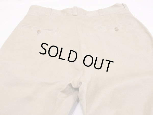 画像15: 50s US ARMY COTTON UNIFORM TWILL KHAKI SHADE 1 CHINO TROUSERS PANTS (15)